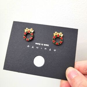 2/$20 Brand New Christmas Wreath Earrings